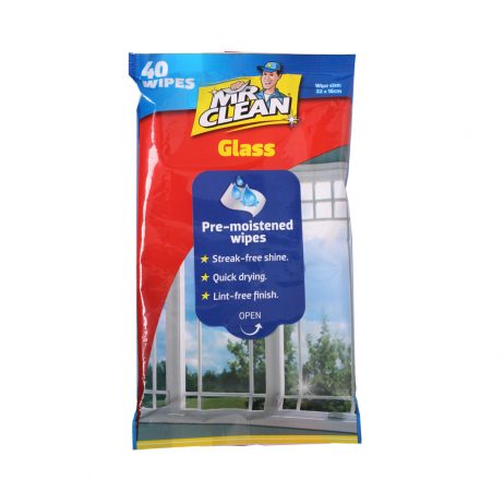 Mr Clean Glass Cleaning Wipes 40PK