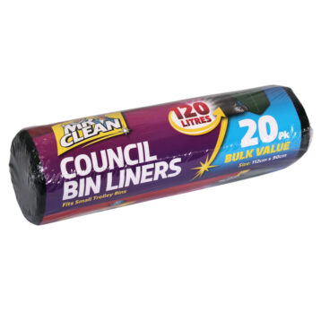 Council Bin Liners 120L 20PK