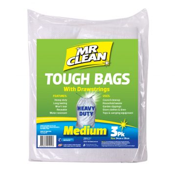 Mr Clean Tough Bags with Drawstrings 3PK
